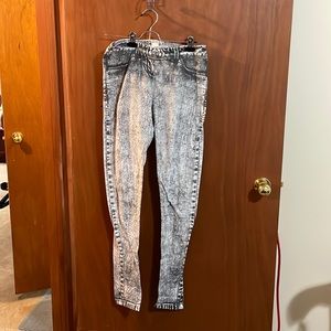 Grey and white leggings